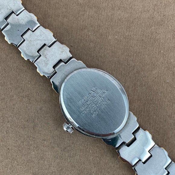 Vintage Pulsar Quartz Dual Tone Gold and Silver Tone Watch - Picture 7 of 9